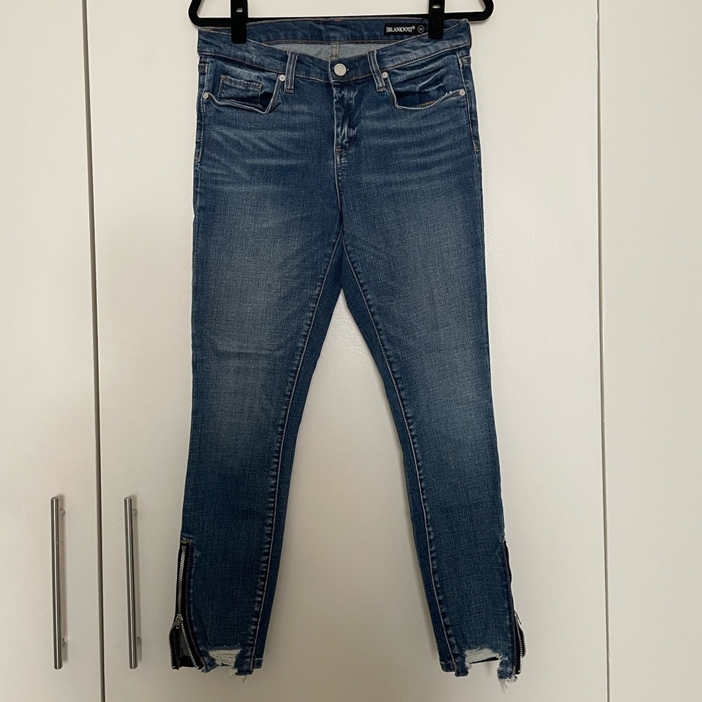 BlankNYC jeans with zipper detail at ankles